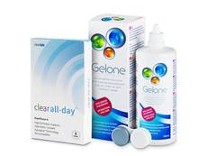 Clear All-Day (6 lentillas) + Líquido Gelone 360ml
