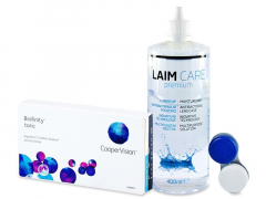 Biofinity Toric (3 lentillas) + Líquido Laim-Care 400ml