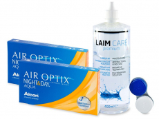 Air Optix Night and Day Aqua (2x3 Lentillas) + Líquido Laim-Care 400ml