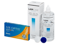 Air Optix Night and Day Aqua (6 lentillas) + Líquido Laim Care 400 ml