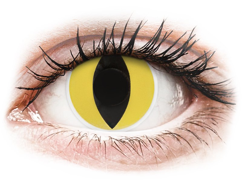 Amarillo Cat Eye lentillas ColourVUE Crazy Lens (2 lentillas)