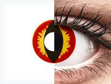 Rojo Amarillo Dragon Eyes lentillas ColourVUE Crazy Lens (2 lentillas)