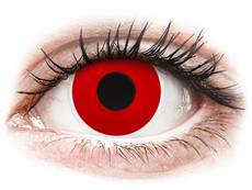 Rojo Red Devil lentillas ColourVUE Crazy Lens Graduadas (2 lentillas)