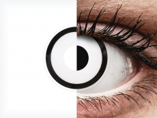 Blanco White Zombie lentillas ColourVUE Crazy Lens Graduadas (2 lentillas)