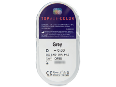 TopVue Color - Grey - Sin graduación (2 Lentillas)