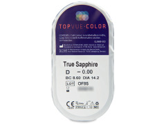 TopVue Color - True Sapphire - Sin graduación (2 Lentillas)