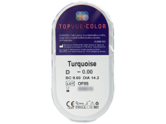 TopVue Color - Turquesa Turquoise - Sin graduación (2 Lentillas)