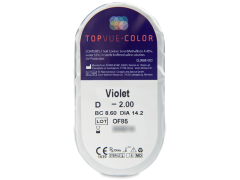 Violet lentillas TopVue Color Graduadas (2 lentillas)