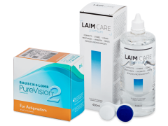 PureVision 2 for Astigmatism (6 Lentillas) + Laim Care 400ml