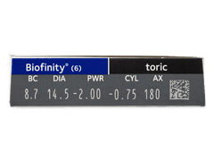 Biofinity Toric (6 lentillas)