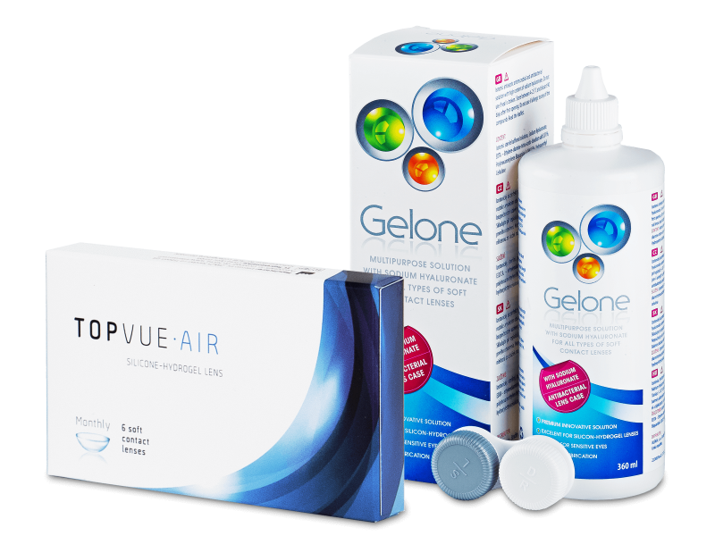 TopVue Air (6 Lentillas) + Gelone 360 ml
