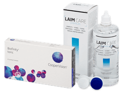 Biofinity Toric (6 lentillas) + Líquido Laim Care 400 ml