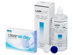 Clear All-Day (6 Lentillas) + Líquido Laim-Care 400 ml