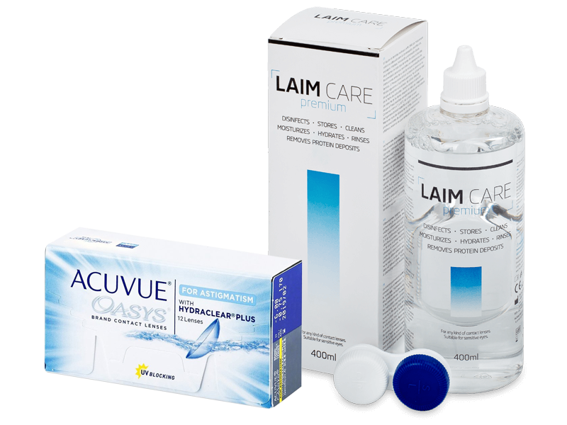Acuvue Oasys for Astigmatism (12 lentillas) + Líquido Laim-Care 400 ml
