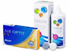 Air Optix EX (3 lentillas) + Líquido Gelone 360 ml