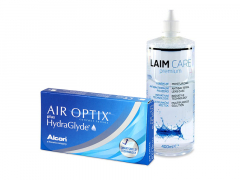 Air Optix plus HydraGlyde (6 lentillas) + Líquido Laim-Care 400 ml