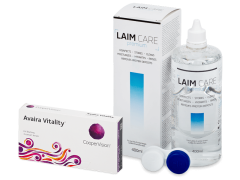 Avaira Vitality (3 lentillas) + Líquido Laim-Care 400 ml