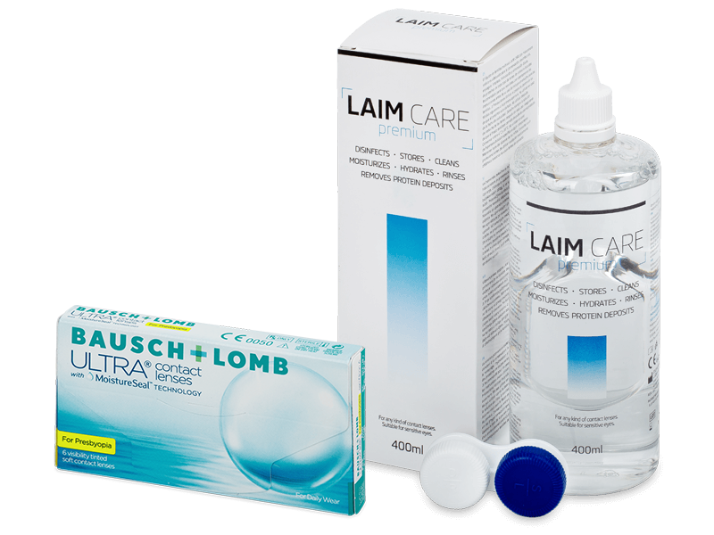 Bausch + Lomb ULTRA for Presbyopia (6 lentillas) + Líquido Laim-Care 400 ml