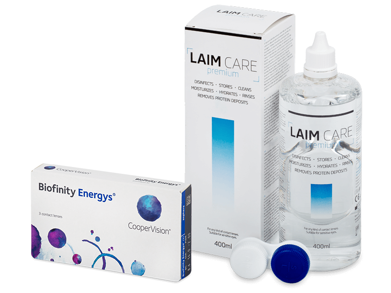Biofinity Energys (3 lentillas) + Líquido Laim-Care 400 ml