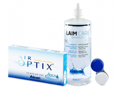Air Optix Aqua (6 lentillas) + Líquido Laim-Care 400 ml
