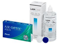 Air Optix Aqua (6 lentillas) + Líquido Laim Care 400 ml