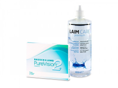 PureVision 2 (3 lentillas) + Líquido Laim-Care 400 ml