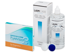 PureVision 2 for Astigmatism (3 lentillas) + Líquido Laim-Care 400 ml