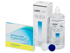 PureVision 2 for Presbyopia (3 lentillas) + Líquido Laim-Care 400 ml