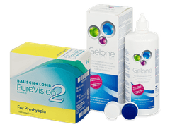 PureVision 2 for Presbyopia (6 lentillas) + líquido Gelone 360 ml