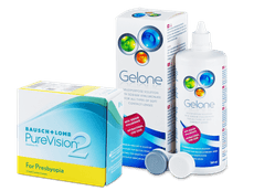 PureVision 2 for Presbyopia (6 lentillas) + Líquido Gelone 360 ml