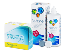 PureVision 2 for Presbyopia (6 lentillas) + Líquido Gelone 360 ml