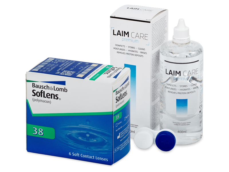 SofLens 38 (6 lentillas) + Líquido Laim-Care 400 ml