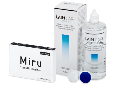 Miru 1month Menicon multifocal (6 lentillas) + Líquido Laim-Care 400 ml