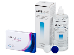 TopVue Air Multifocal (3 lenses) + Líquido Laim-care 400ml