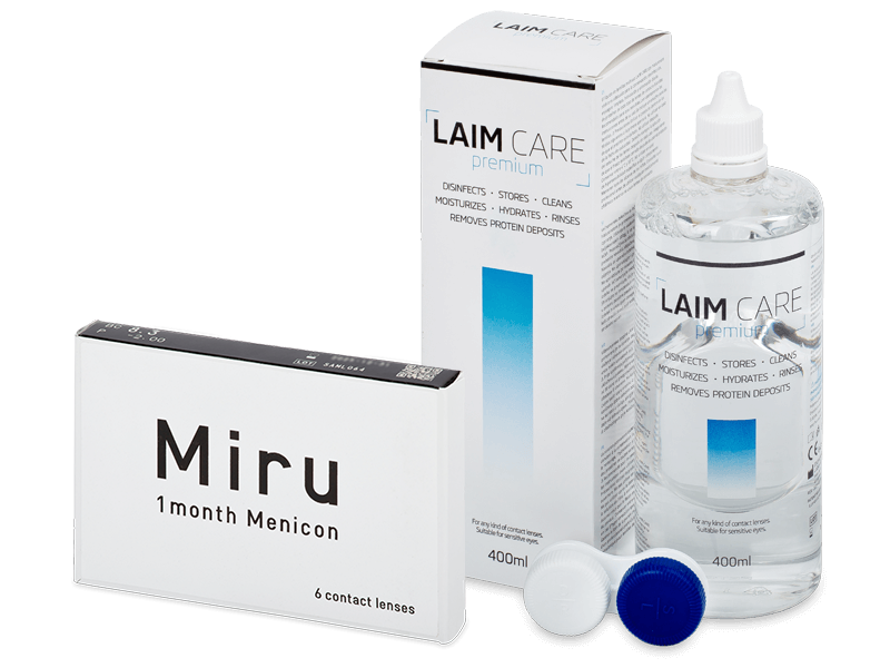 Miru Monthly (6 lentillas) + Laim-Care 400 ml