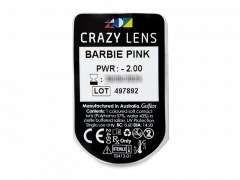 CRAZY LENS - Barbie Pink - Diarias Graduadas (2 Lentillas)