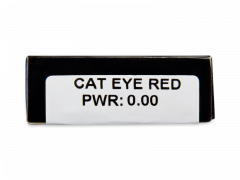 CRAZY LENS - Cat Eye Red - Diarias sin graduación (2 Lentillas)