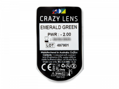 CRAZY LENS - Emerald Green - Diarias Graduadas (2 Lentillas)