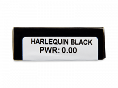 CRAZY LENS - Harlequin Black - Diarias sin graduación (2 Lentillas)