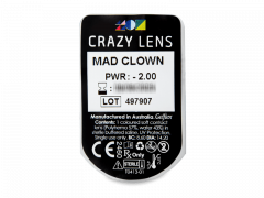 CRAZY LENS - Mad Clown - Diarias Graduadas (2 Lentillas)