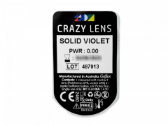 CRAZY LENS - Solid Violet - Diarias sin graduación (2 Lentillas)