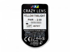 CRAZY LENS - Yellow Twilight - Diarias Graduadas (2 Lentillas)
