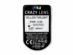 CRAZY LENS - Yellow Twilight - Diarias sin graduación (2 Lentillas)