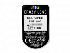 CRAZY LENS - Red Viper - Diarias sin graduación (2 Lentillas)