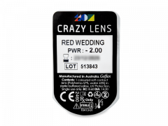 CRAZY LENS - Red Wedding - Diarias Graduadas (2 Lentillas)
