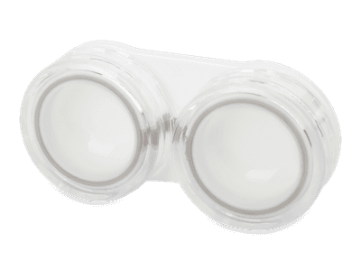 Estuche para lentillas - blanco transparente