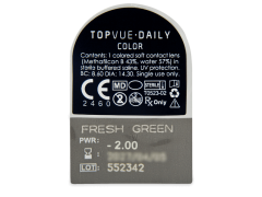 TopVue Daily Color - Fresh Green - Diarias graduadas (2 Lentillas)