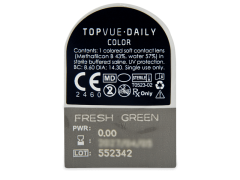 TopVue Daily Color - Fresh Green - Diarias sin graduación (2 Lentillas)