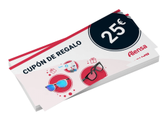 Cupón de regalo para lentillas y gafas por valor de 25 € 
