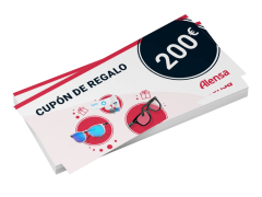 Cupón de regalo para lentillas y gafas por valor de 200 € 